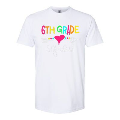 6th Grade Squad Sixth Teacher Student Team Back To School Gift Softstyle CVC T-Shirt