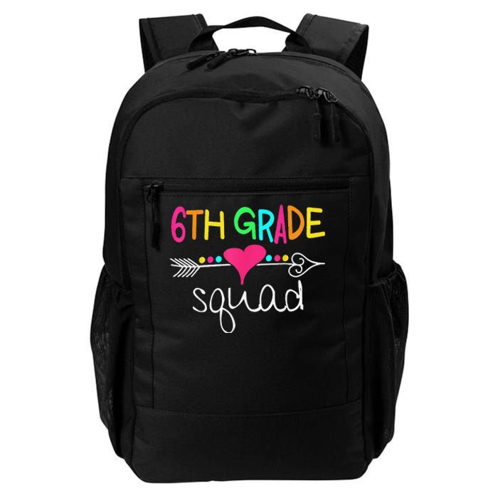 6th Grade Squad Sixth Teacher Student 100 Days Of School Daily Commute Backpack