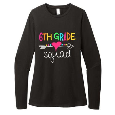 6th Grade Squad Sixth Teacher Student Team Back To School Womens CVC Long Sleeve Shirt