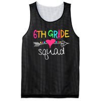 6th Grade Squad Sixth Teacher Student Team Back To School Mesh Reversible Basketball Jersey Tank