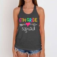 6th Grade Squad Sixth Teacher Student Team Back To School Women's Knotted Racerback Tank