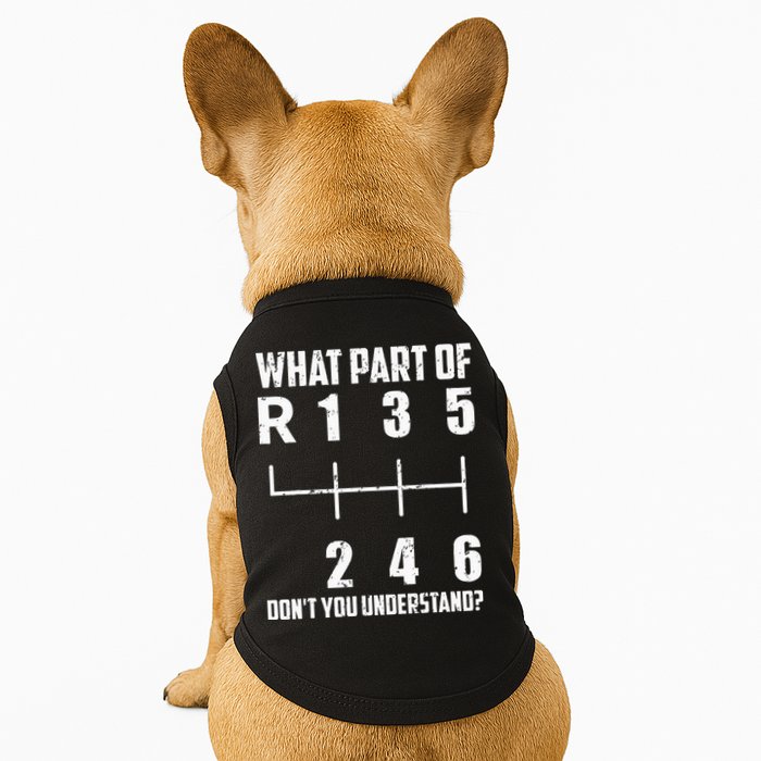 6 Gear Shift Manual Car What Part Of DonT You Understand Doggie Tank