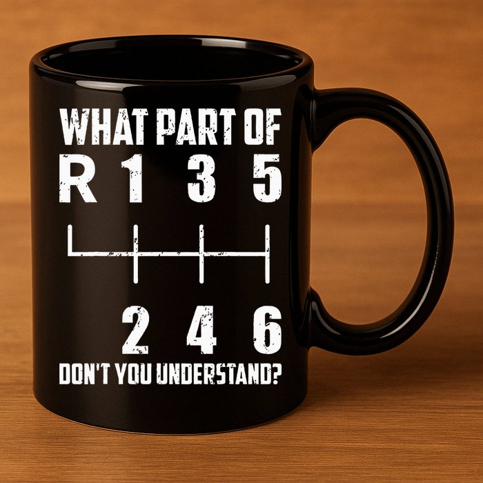 6 Gear Shift Manual Car What Part Of DonT You Understand 11oz C Handle Ceramic Mug