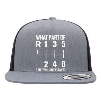 6 Gear Shift Manual Car What Part Of DonT You Understand Flat Bill Trucker Hat