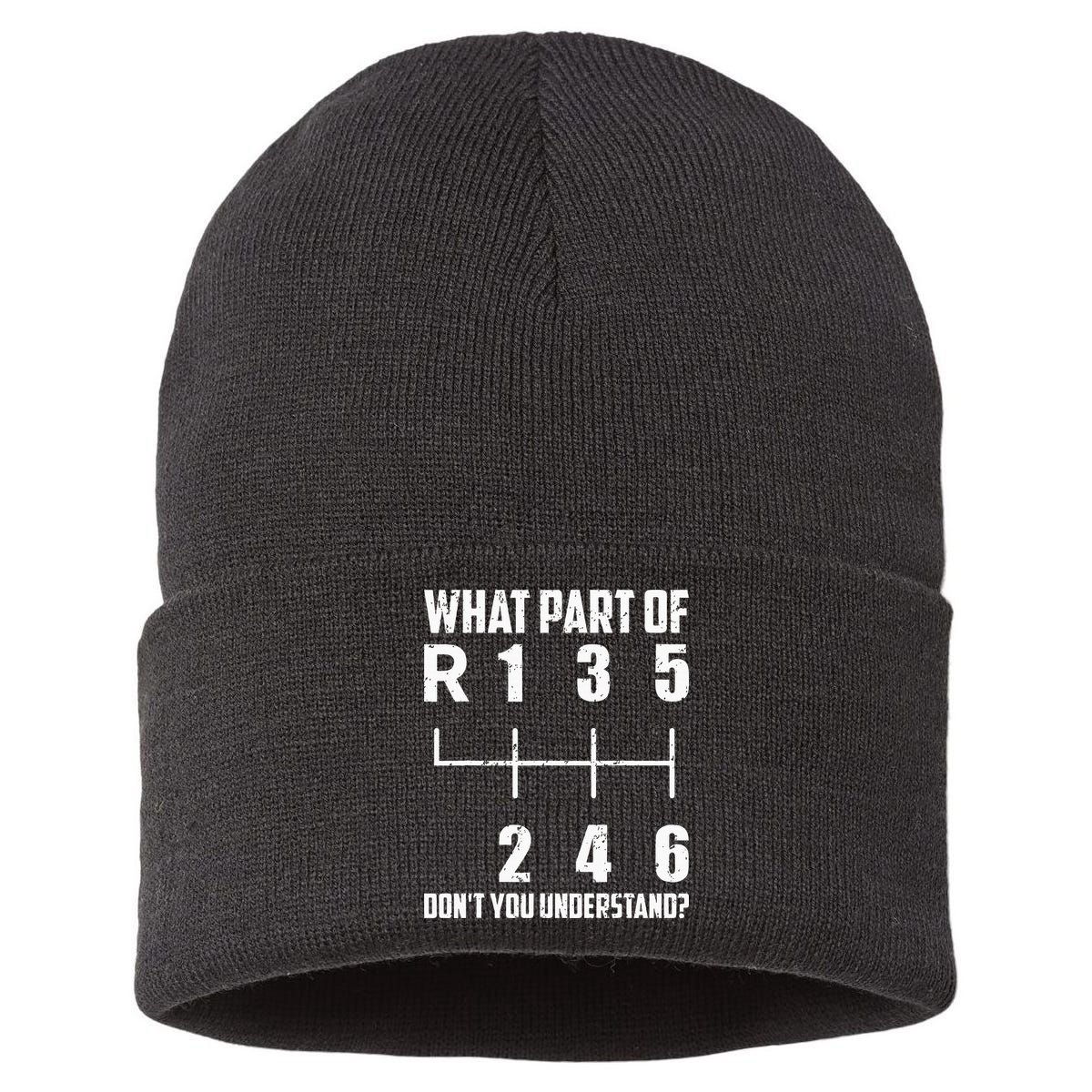 6 Gear Shift Manual Car What Part Of DonT You Understand Sustainable Knit Beanie