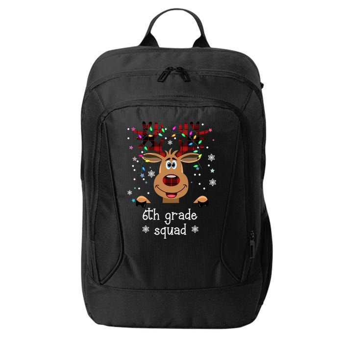 6th Grade Squad Reindeer Christmas City Backpack