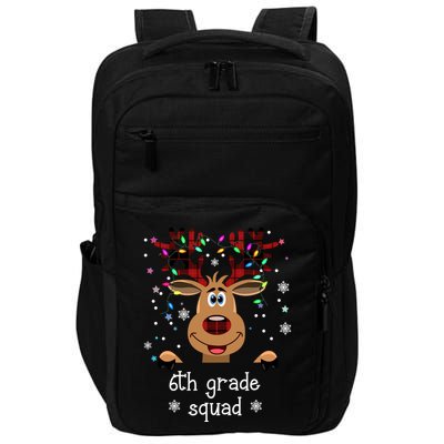 6th Grade Squad Reindeer Christmas Impact Tech Backpack