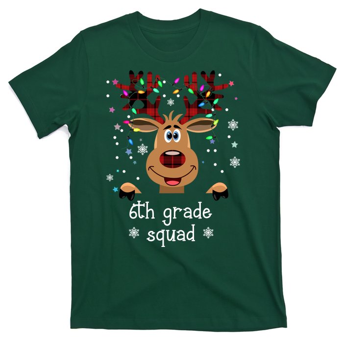 6th Grade Squad Reindeer Christmas T-Shirt