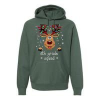 6th Grade Squad Reindeer Christmas Premium Hoodie