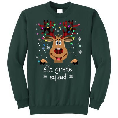 6th Grade Squad Reindeer Christmas Tall Sweatshirt