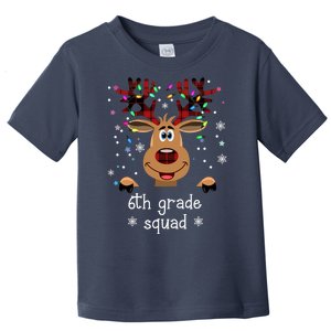 6th Grade Squad Reindeer Christmas Toddler T-Shirt