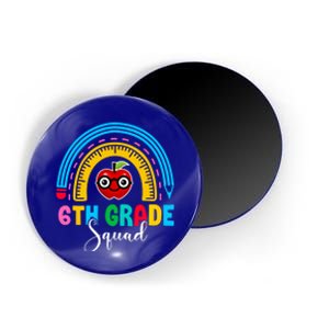 6Th Grade Squad Back To School Rainbow Teachers Sixth Grade Cute Gift Magnet