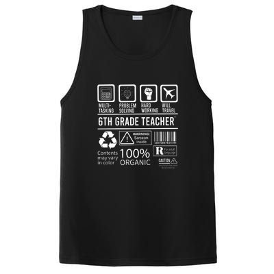 6th Grade Teacher MultiTasking Certified Job Gift Sixth Grade PosiCharge Competitor Tank