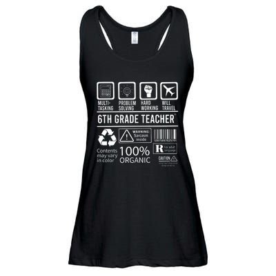 6th Grade Teacher MultiTasking Certified Job Back To School Gift Ladies Essential Flowy Tank