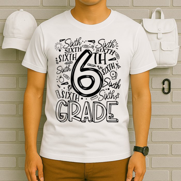 6th Grade Teacher Sixth Grade Teacher Teaching Job T-Shirt