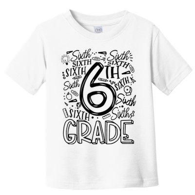 6th Grade Teacher Sixth Grade Teacher Teaching Job Toddler T-Shirt