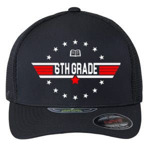 6th Grade Top Gun Pilot Back To School Flexfit Unipanel Trucker Cap