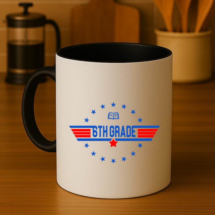 6th Grade Top Gun Pilot Back To School Mug