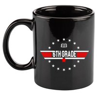 6th Grade Top Gun Pilot Back To School 11oz C Handle Ceramic Mug