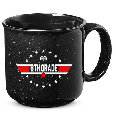 6th Grade Top Gun Pilot Back To School 15oz Campfire Ceramic Mug