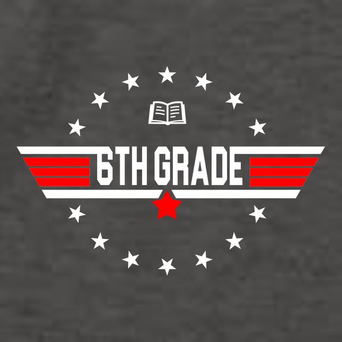 6th Grade Top Gun Pilot Back To School Vector Backpack