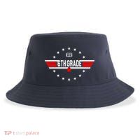 6th Grade Top Gun Pilot Back To School Sustainable Bucket Hat
