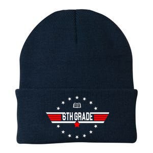 6th Grade Top Gun Pilot Back To School Knit Cap Winter Beanie