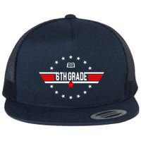 6th Grade Top Gun Pilot Back To School Flatbill Hat