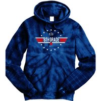 6th Grade Top Gun Pilot Back To School Tie Dye Hoodie