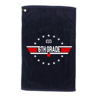 6th Grade Top Gun Pilot Back To School Golf Towel