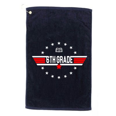 6th Grade Top Gun Pilot Back To School Golf Towel