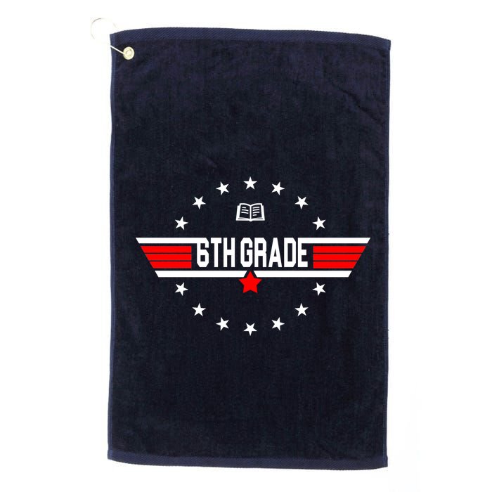 6th Grade Top Gun Pilot Back To School Golf Towel
