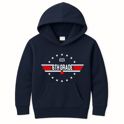 6th Grade Top Gun Pilot Back To School Kids Hoodie