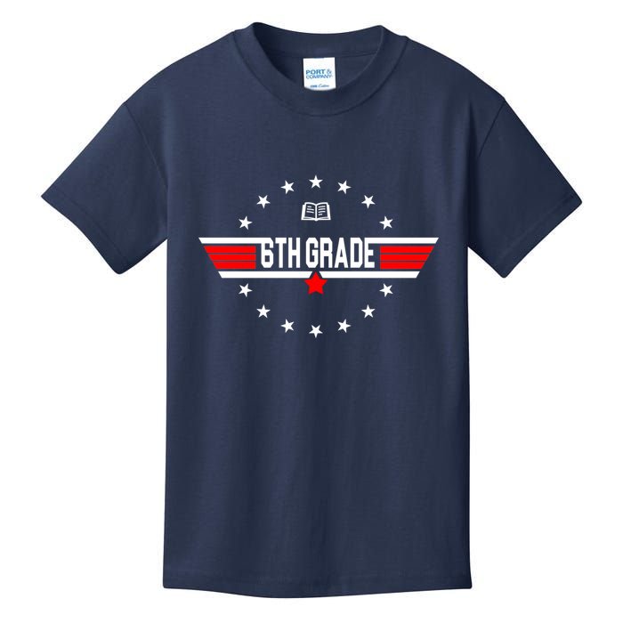 6th Grade Top Gun Pilot Back To School Kids T-Shirt