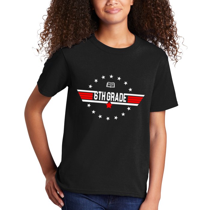 6th Grade Top Gun Pilot Back To School Kids T-Shirt
