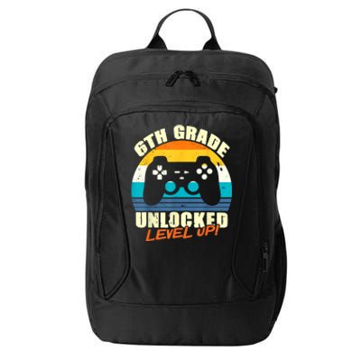 6Th Grade Unlocked Level Up Gamer Back To School Sixth Grade Gift City Backpack