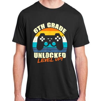 6Th Grade Unlocked Level Up Gamer Back To School Sixth Grade Gift Adult ChromaSoft Performance T-Shirt