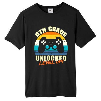 6Th Grade Unlocked Level Up Gamer Back To School Sixth Grade Gift Tall Fusion ChromaSoft Performance T-Shirt