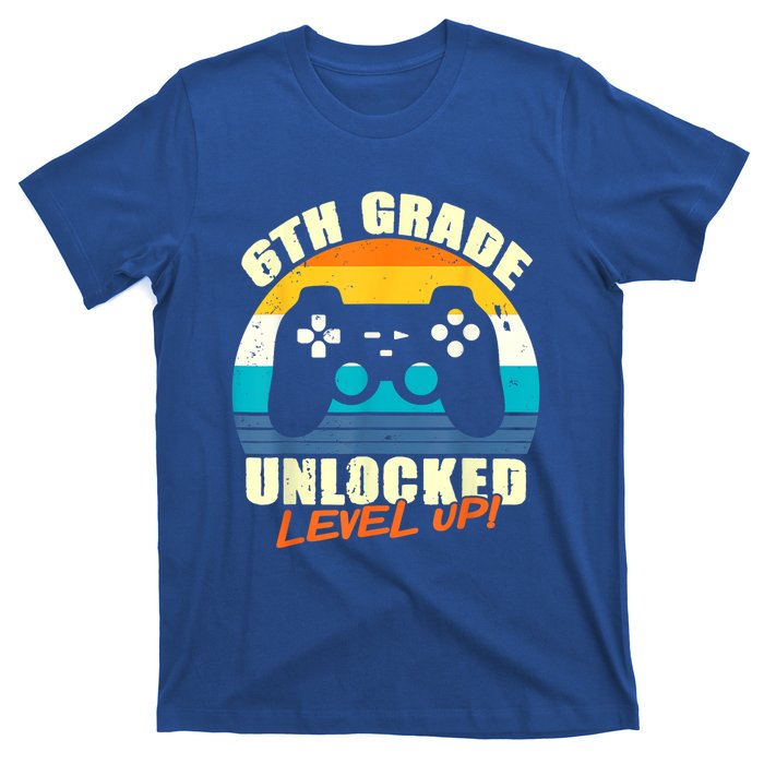 6Th Grade Unlocked Level Up Gamer Back To School Sixth Grade Gift T-Shirt