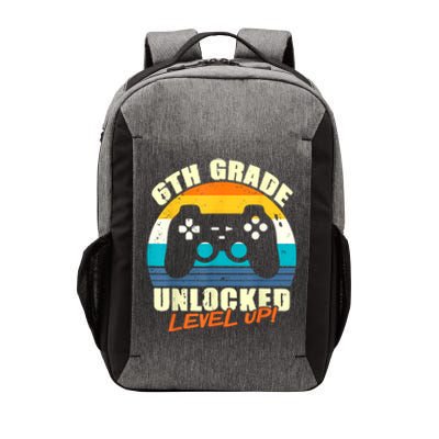 6Th Grade Unlocked Level Up Gamer Back To School Sixth Grade Gift Vector Backpack