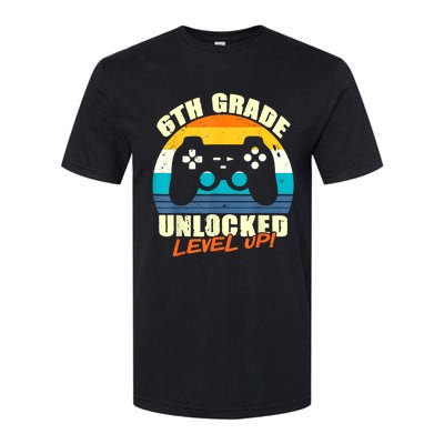 6Th Grade Unlocked Level Up Gamer Back To School Sixth Grade Gift Softstyle CVC T-Shirt