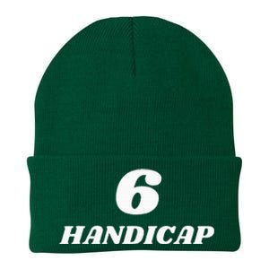 6 Handicap Golf Biden Funny Knit Cap Winter Beanie