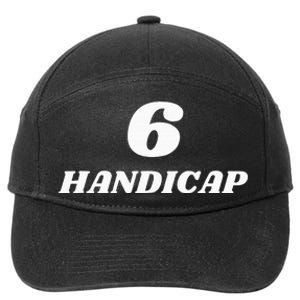 6 Handicap Golf Biden Funny 7-Panel Snapback Hat