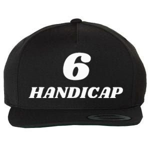 6 Handicap Golf Biden Funny Wool Snapback Cap