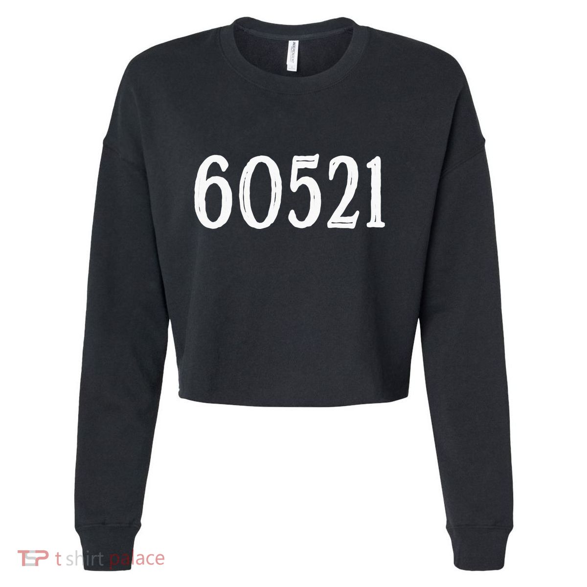 60521 Hinsdale Illinois Zip Code Cropped Pullover Crew