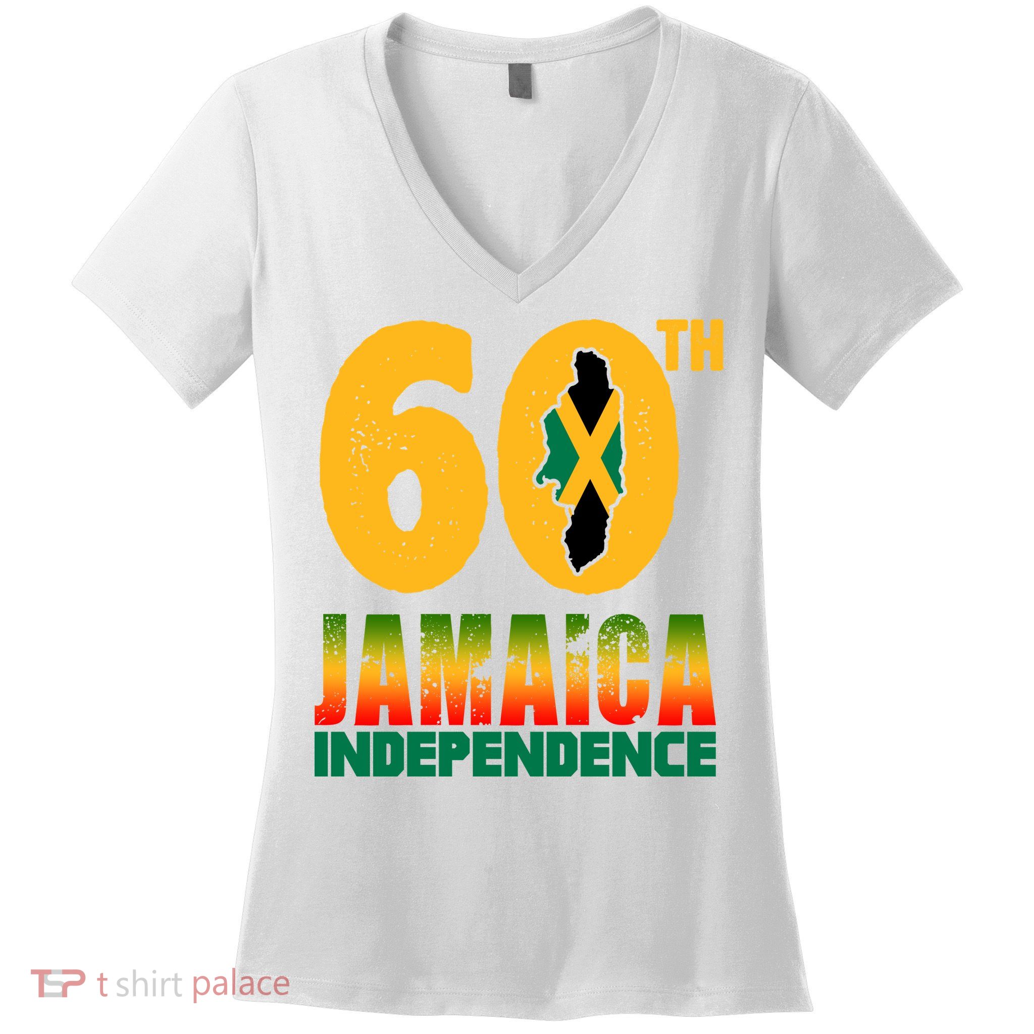 60th Jamaica Independence Women's V-Neck T-Shirt