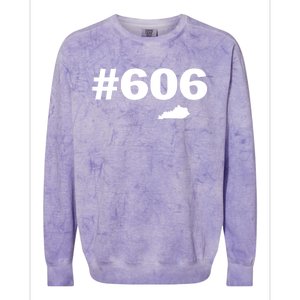 606 Kentucky Map New Colorblast Crewneck Sweatshirt