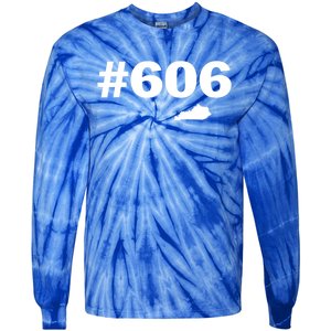 606 Kentucky Map New Tie-Dye Long Sleeve Shirt