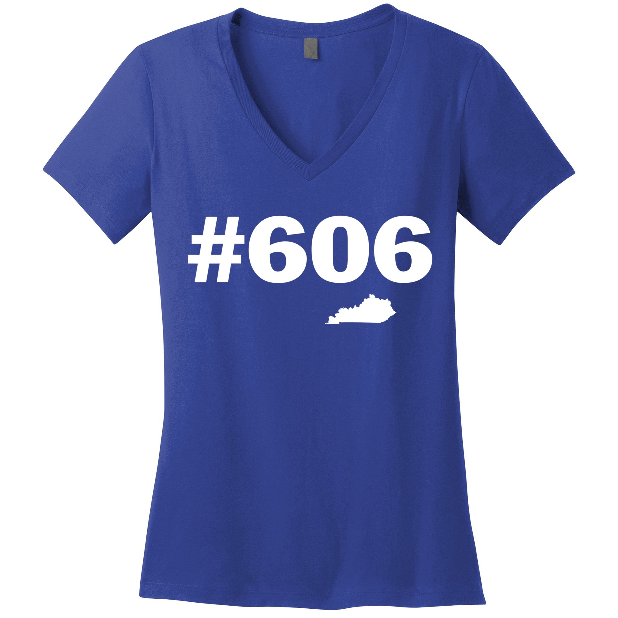 606 Kentucky Map New Women's V-Neck T-Shirt