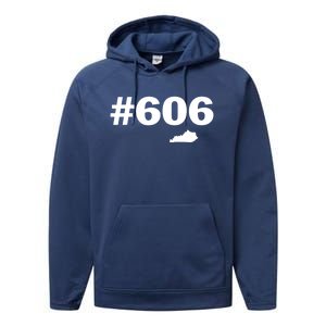 606 Kentucky Map New Performance Fleece Hoodie